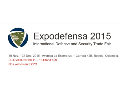 ULIRVISION willing to Meet You at Bogota - Expodefensa2015